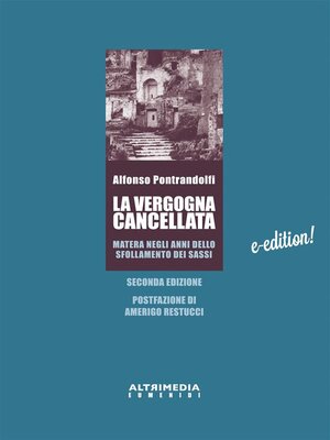 cover image of La vergogna cancellata